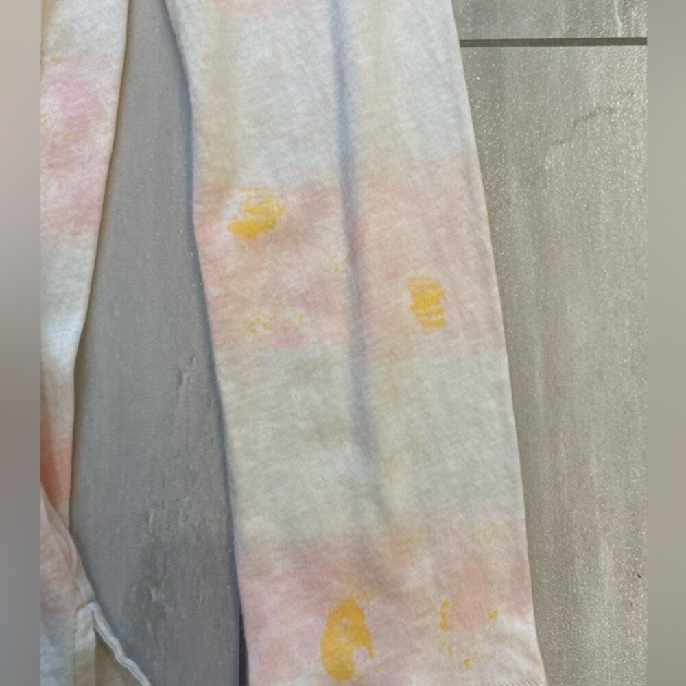American Eagle Pastel Tie-dye White Lightweight Long Sleeved T-Shirt, Medium - Picture 6 of 8